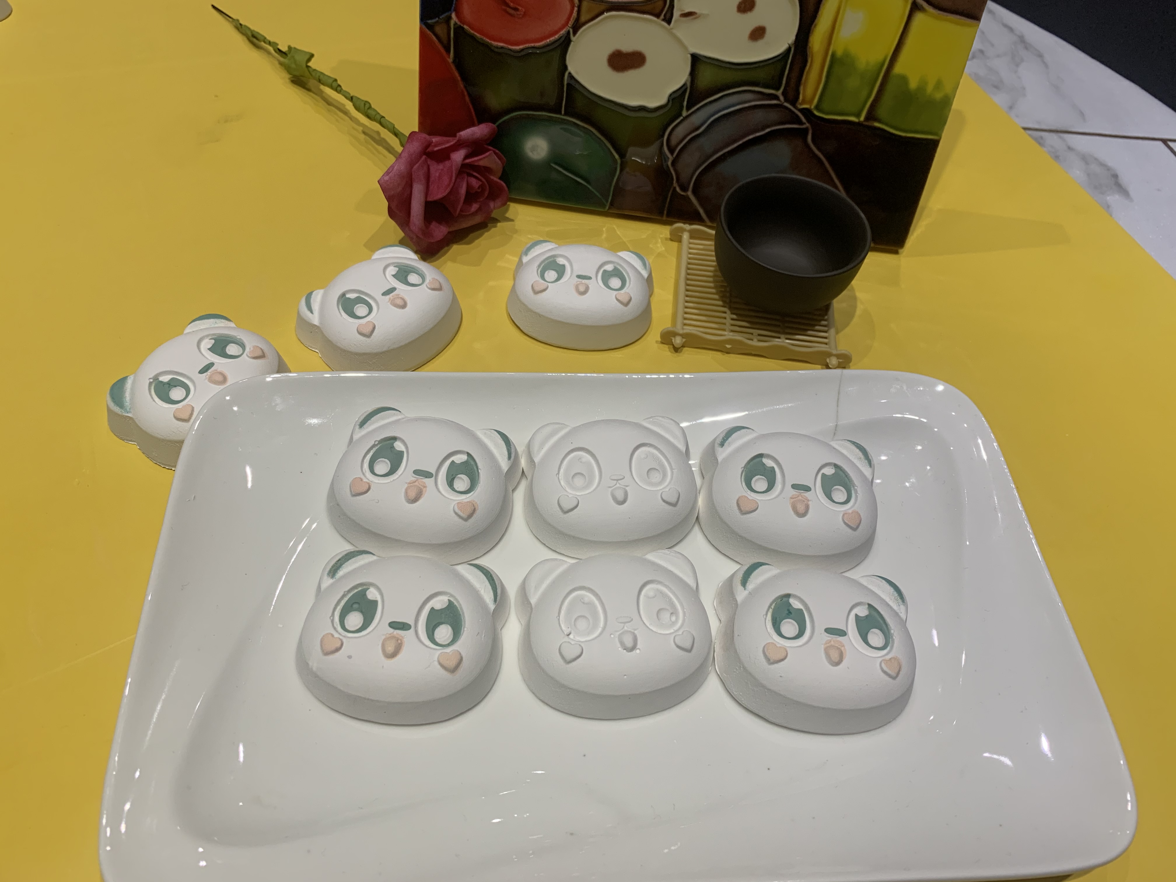 膳印科技食品装饰机立体熊猫糕点打印