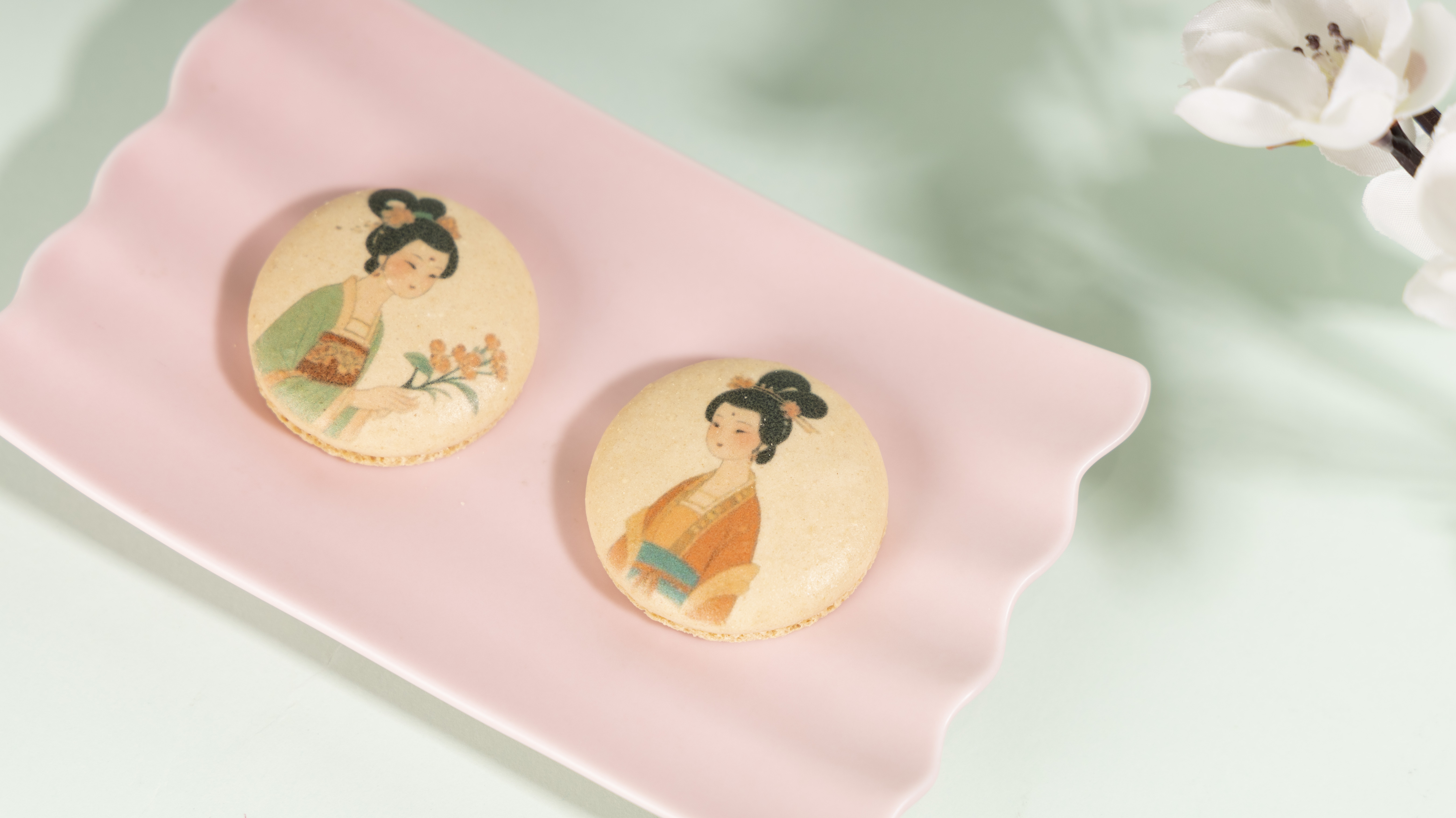 马卡龙食品印花